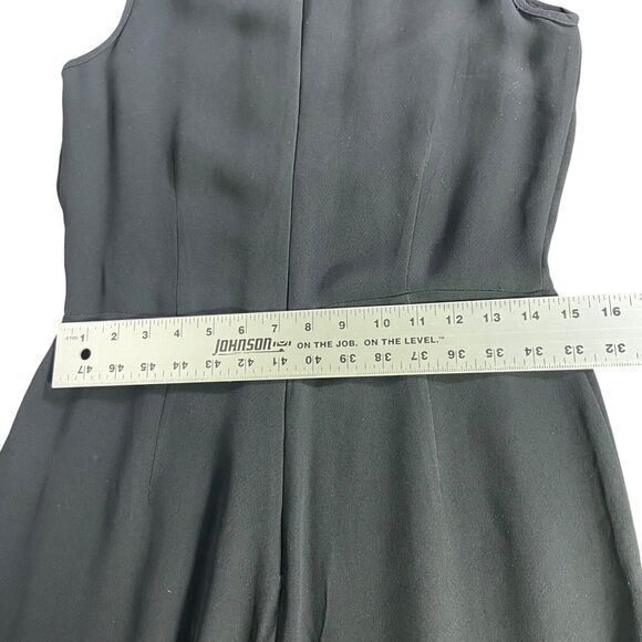 Yyigal Yigal Azrouel Black Pants Romper Jumpsuit Lace Wide‎ Legs Sleeveless Sz 2 - Picture 13 of 16